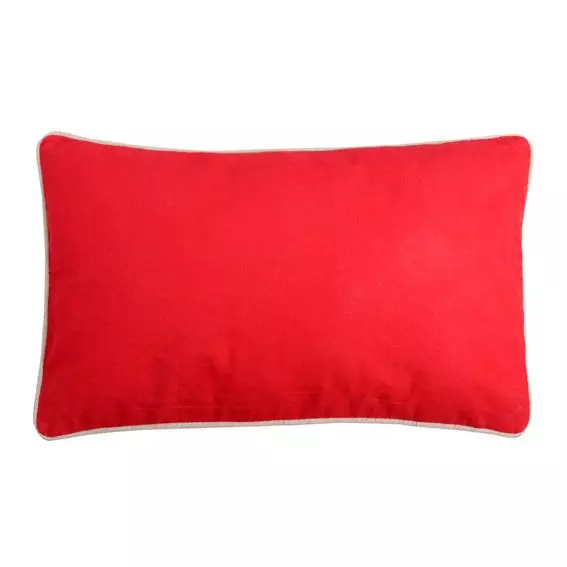 Coussin rectangulaire (50 cm) Duo Rouge 1