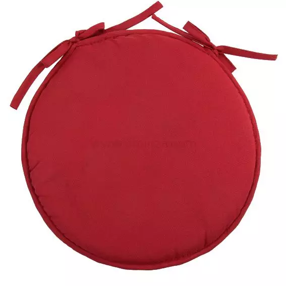 Cojín de silla redonda Gama Nelson Rojo 1