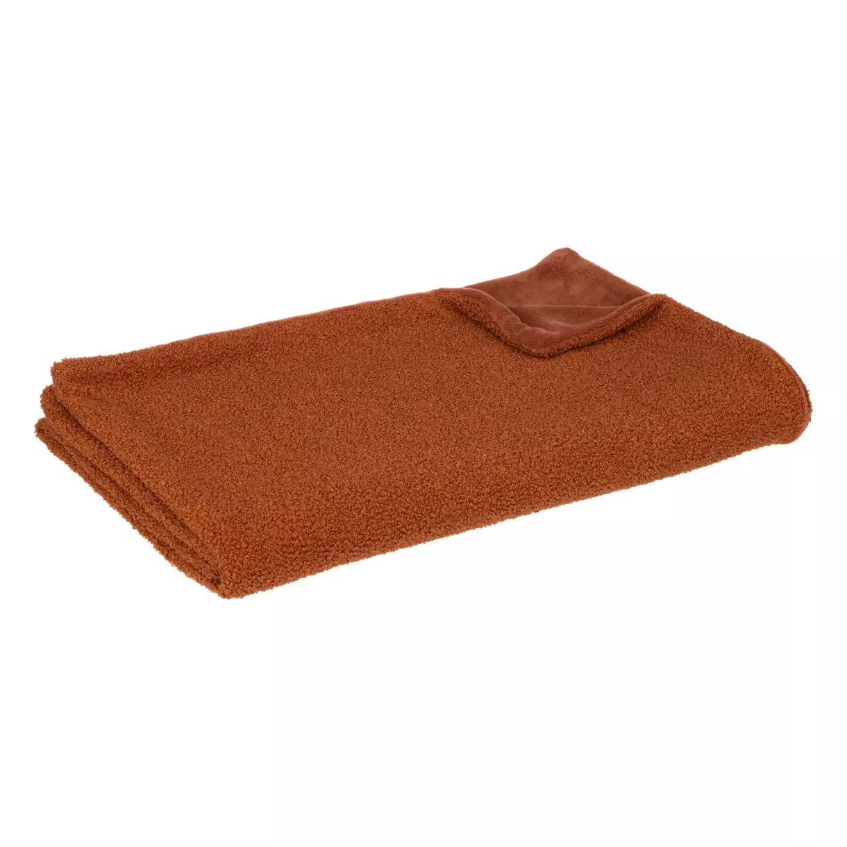 Plaid bouclette (160 cm) Jaiko Terracotta
