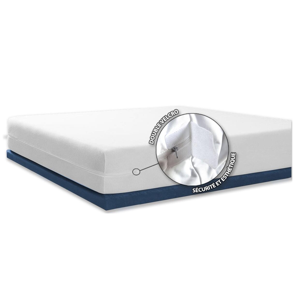 Funda para colchón Integral anti-chinches de cama (180 cm) Ombeline Blanco 1