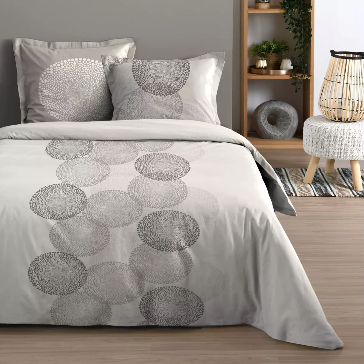 Funda Nórdica y dos fundas para almohada algodón (260 cm) Melbourne color Crudo 1