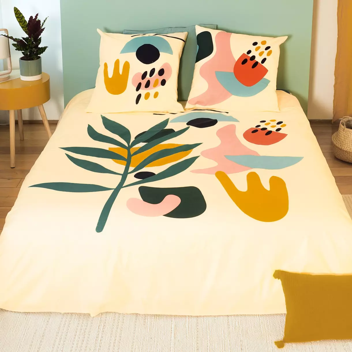 Funda nórdica y dos fundas de almohadones algodón (240 cm) Espie Multicolor 1