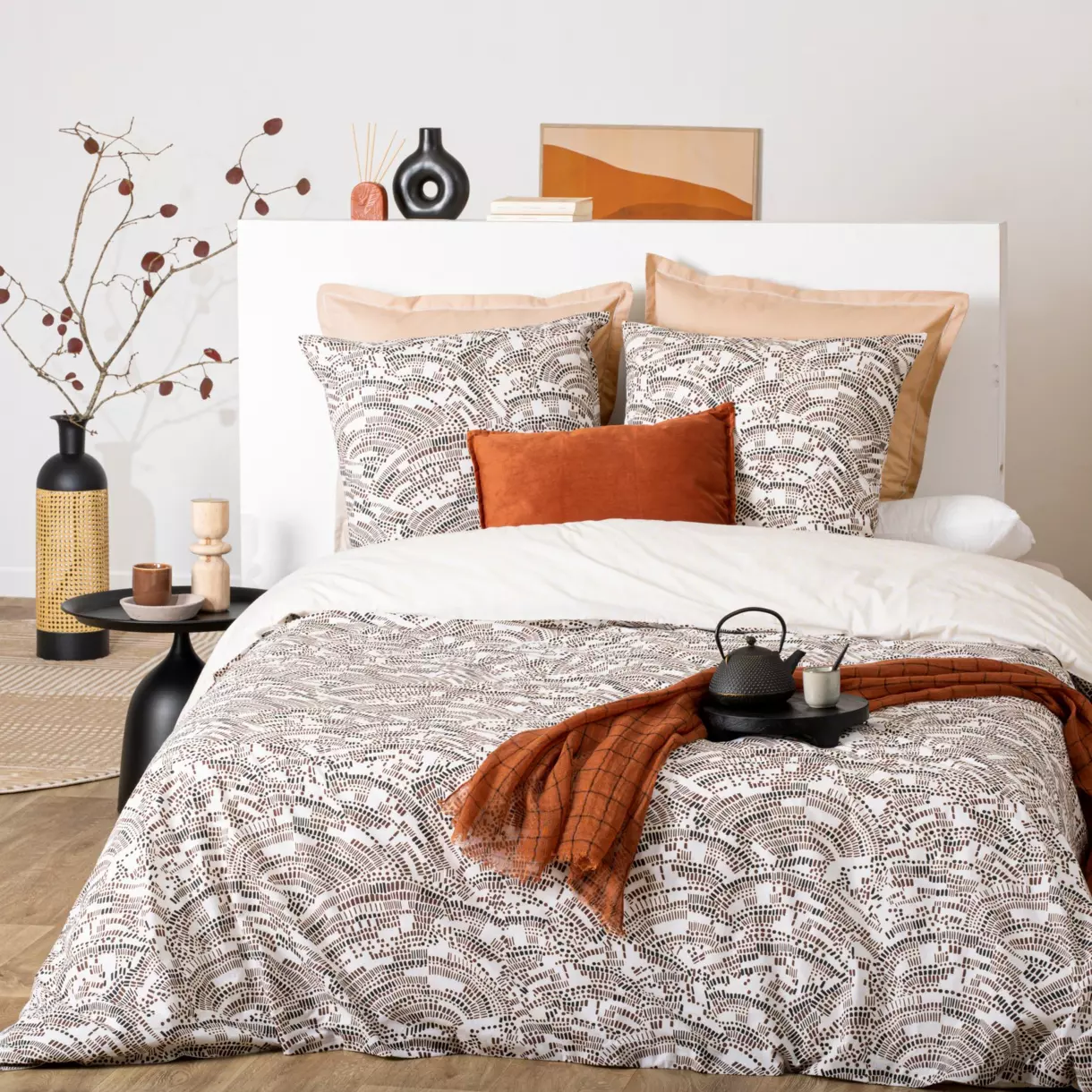 Funda Nórdica y dos fundas para almohada algodón (240 cm) Mozaika Multicolor 1