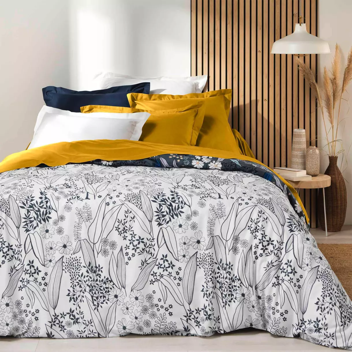 Drap housse coton bio (140 cm) Biolina Jaune ocre 6