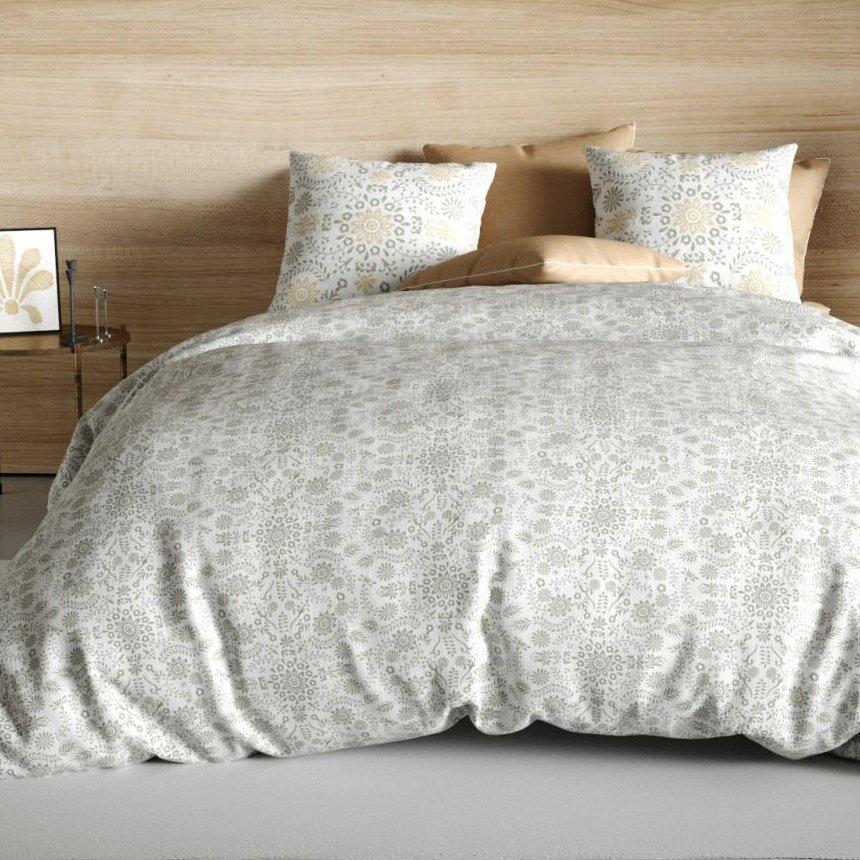 Funda Nórdica y dos fundas para almohada en algodón (240 cm) Vishka Beige 1