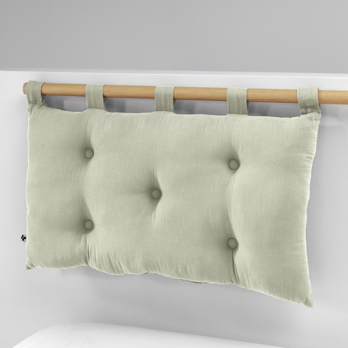Tête de lit gaze de coton (80 cm) Gaïa Vert tilleul 1