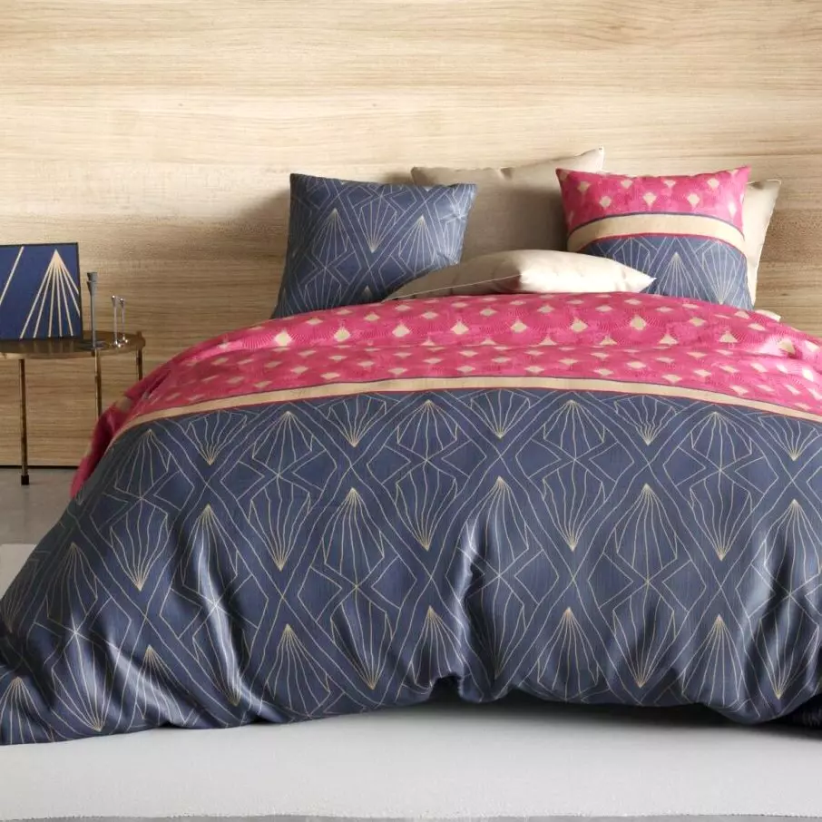 Funda Nórdica y dos fundas para almohada en algodón (240 cm) Lily Rosa 1