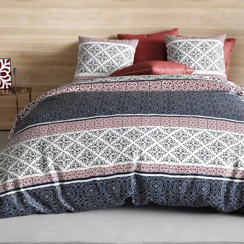 Funda Nórdica y dos fundas para almohada en algodón (240 cm) Sergio Gris 1