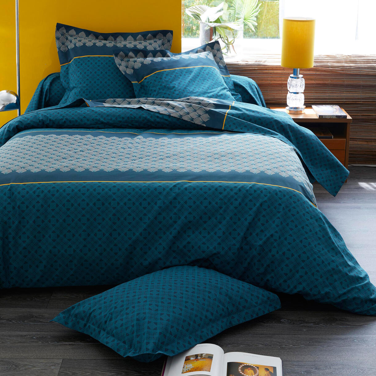 Bettbezug aus Baumwolle (200 cm) Talisman Blau 1