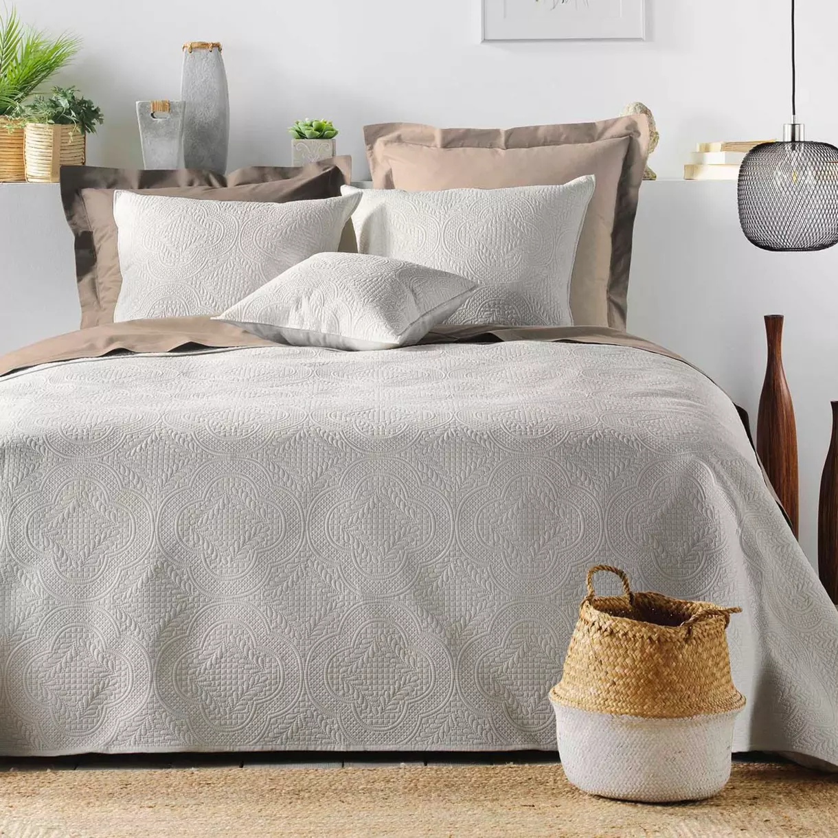 Colcha (220 x 240 cm) Romane Beige 1