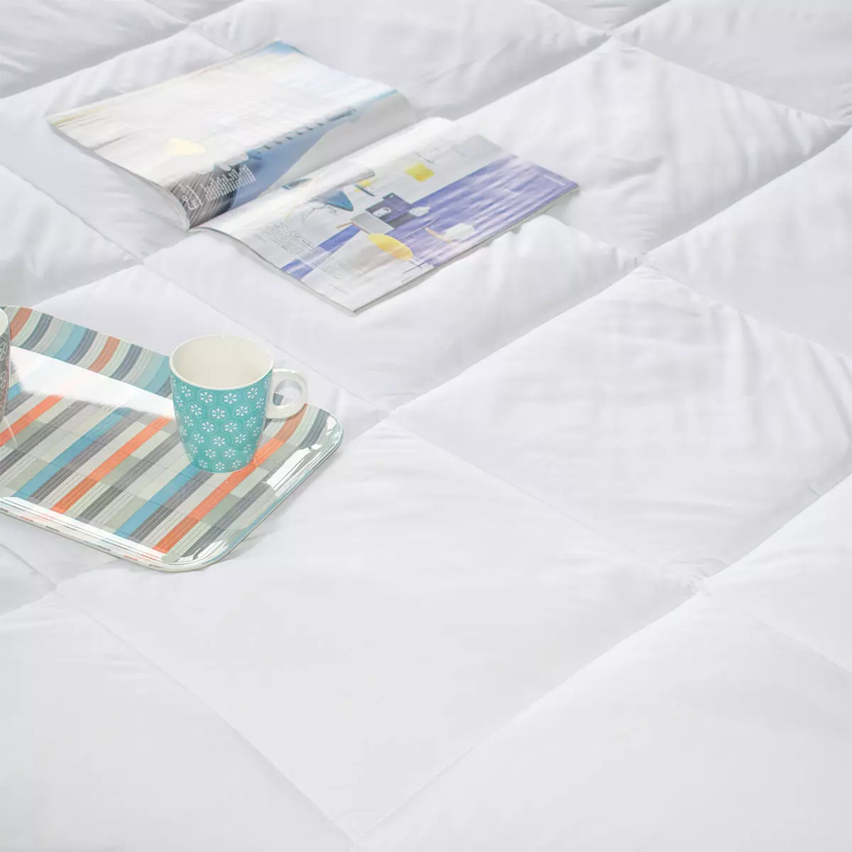 Cubrecolchón (90 cm) Lavable a 95° Blanco 1