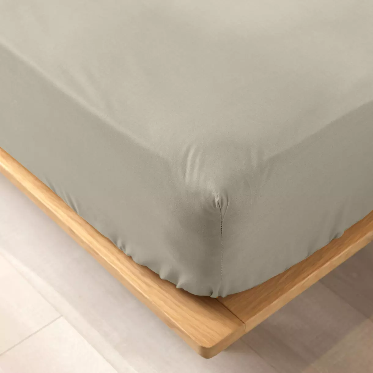 Sábana bajera en algodón bio (90 cm) Biolina Topo 1