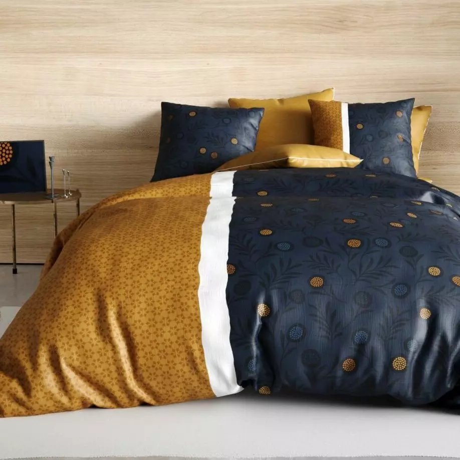Funda Nórdica y una funda de almohada en algodón (140 cm) Bel'or Amarillo 1