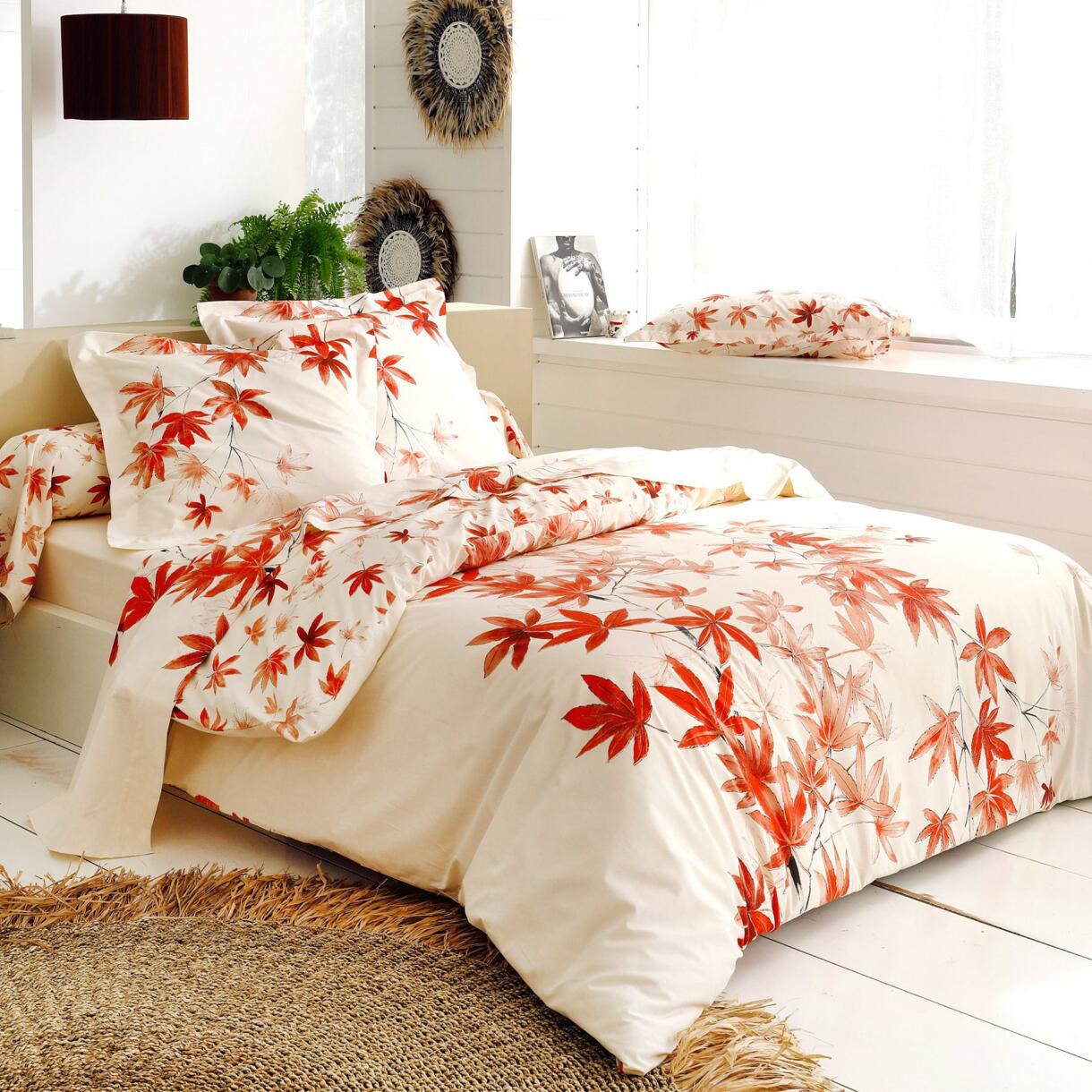 Bettbezug aus gewaschener Baumwolle (240 cm) Fantasque Rot 1