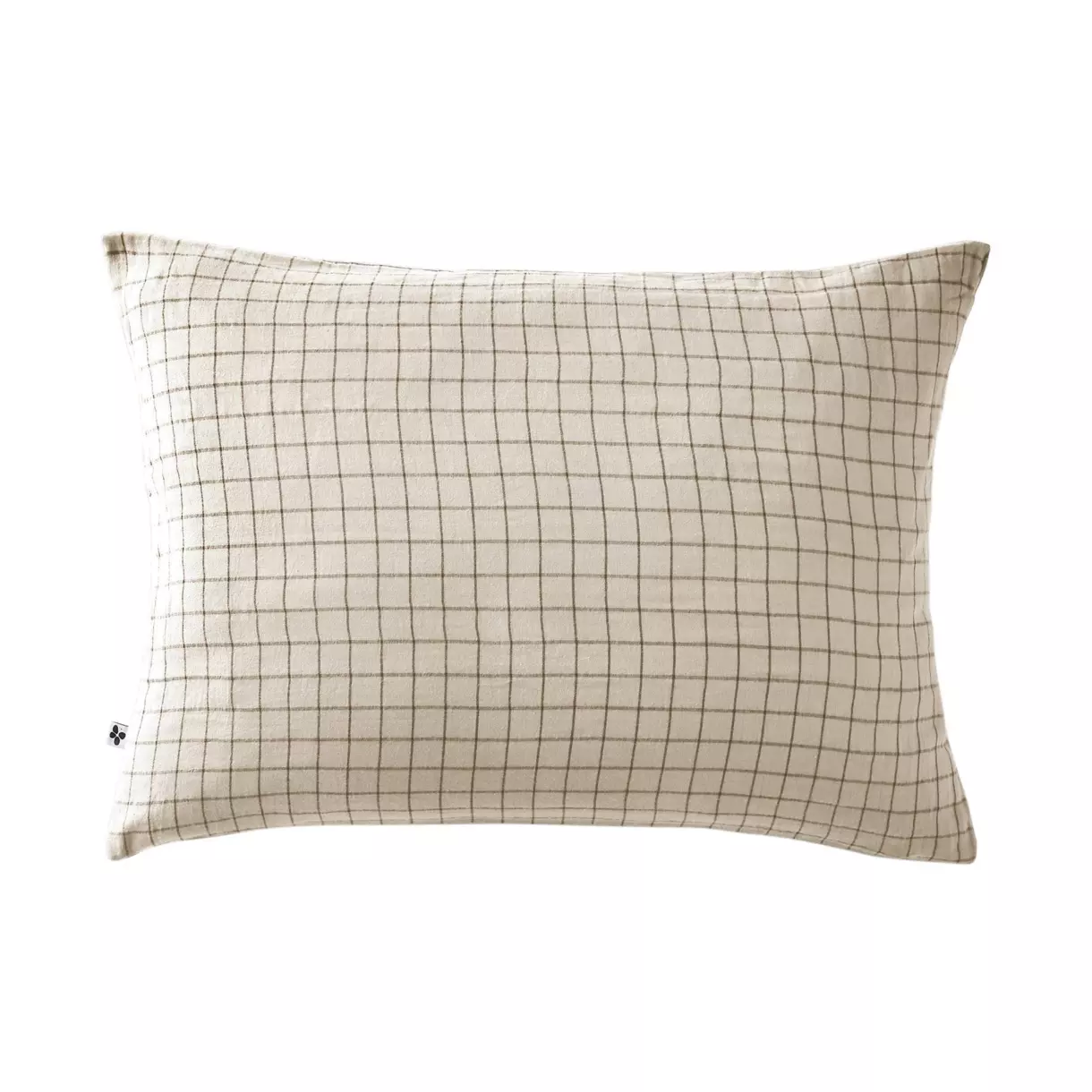 Taie d'oreiller rectangulaire gaze de coton (70 cm) Gaïa Mix Beige pampa 1