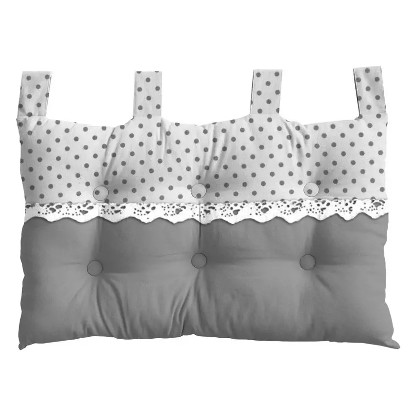 Hoofdeinde kussen Romantique Dentelle (70cm) Grijs 1