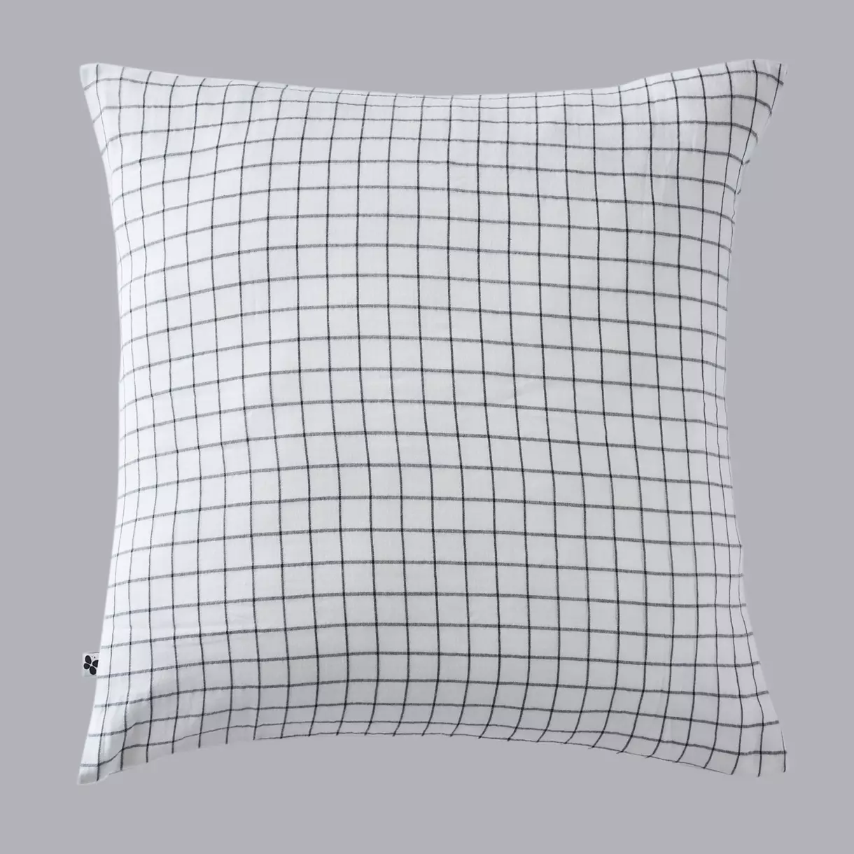 Funda de almohada cuadrada en en gasa de algodón (60 cm) Gaïa Mix Blanco chantilly 1