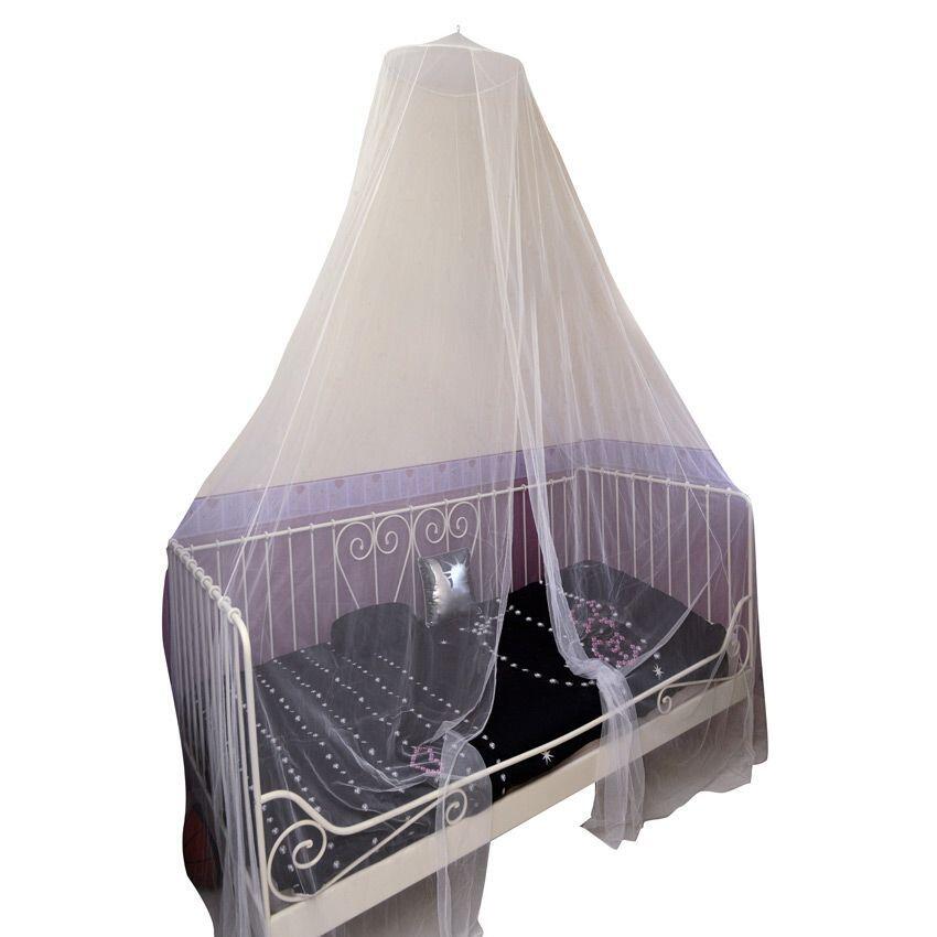 Dosel de cama tipo mosquitera (D40 cm) Blanco 1