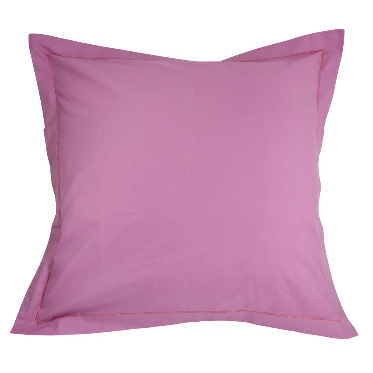 Taie d'oreiller carrée coton Félicie Violette 1