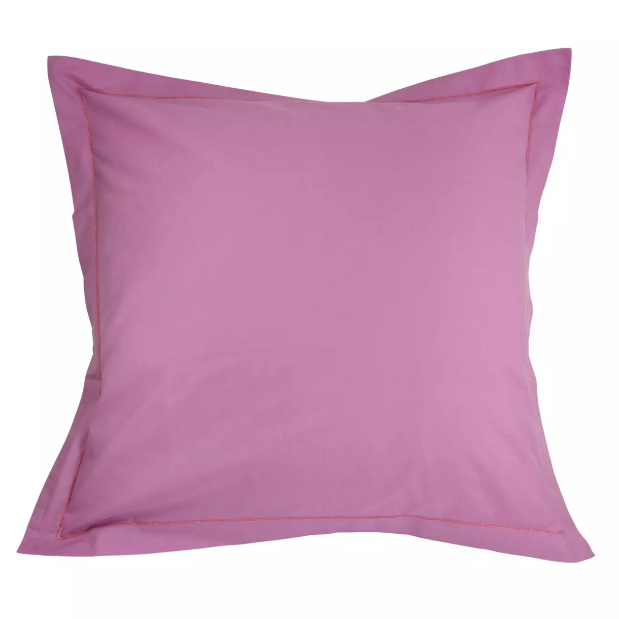 Funda para almohada cuadrada algodón Félicie Violeta 1
