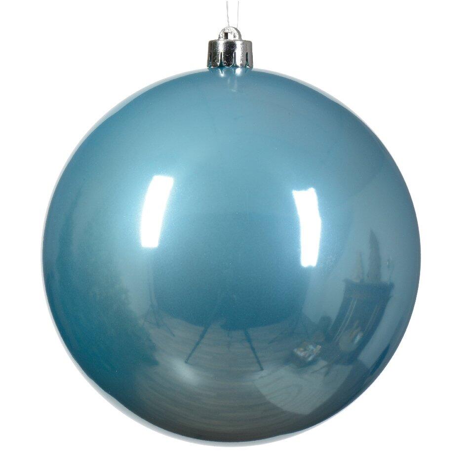 Boule de Noël (D140 mm) Alpine Bleu pétillant  1