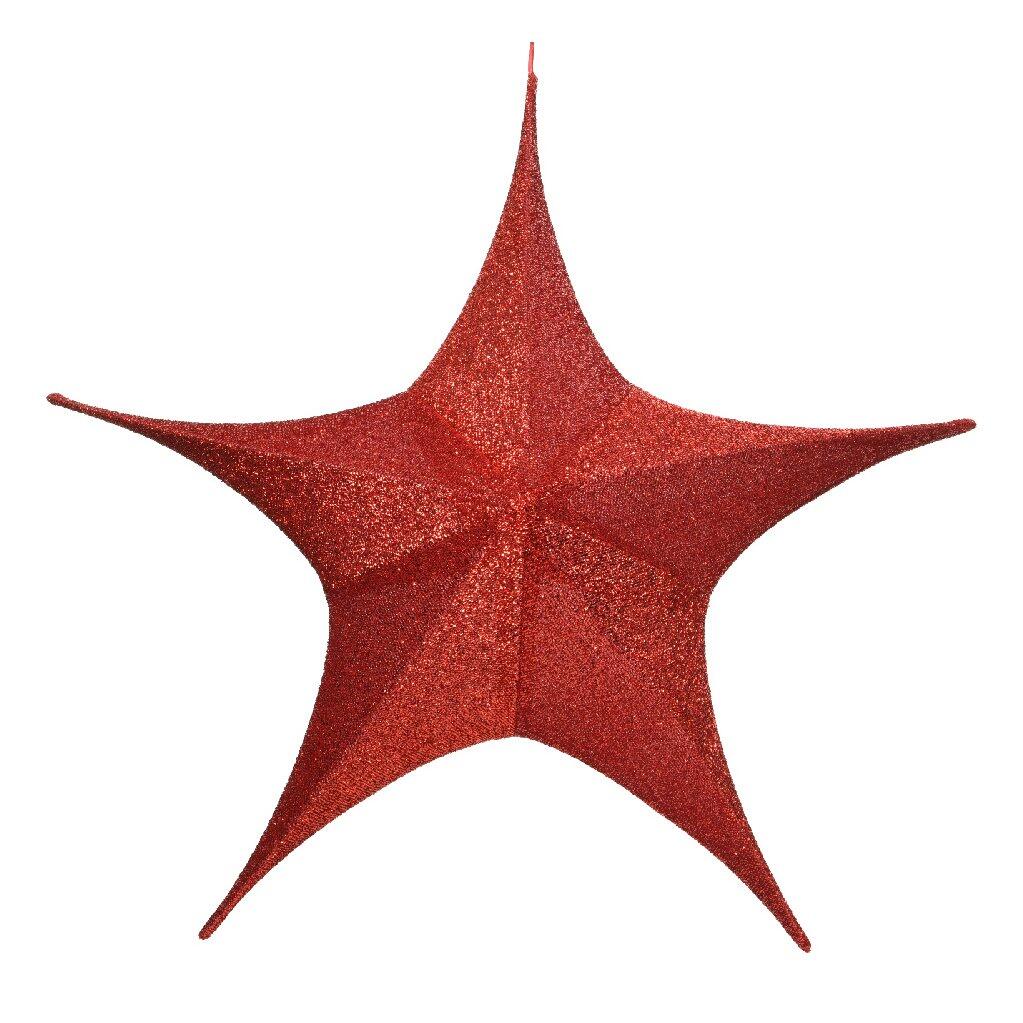 Estrella de Navidad para colgar Laura Rojo 1