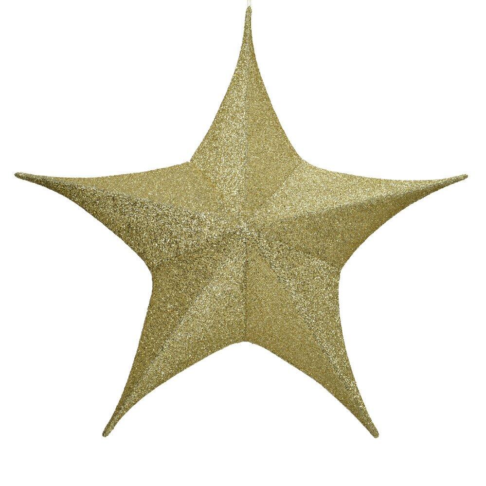 Estrella de Navidad para colgar Laura Oro 1