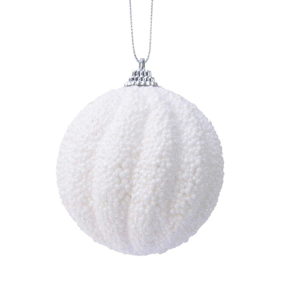 Confezione di 12 palline di Natale (Ø80 mm) Etincelle Bianco 1