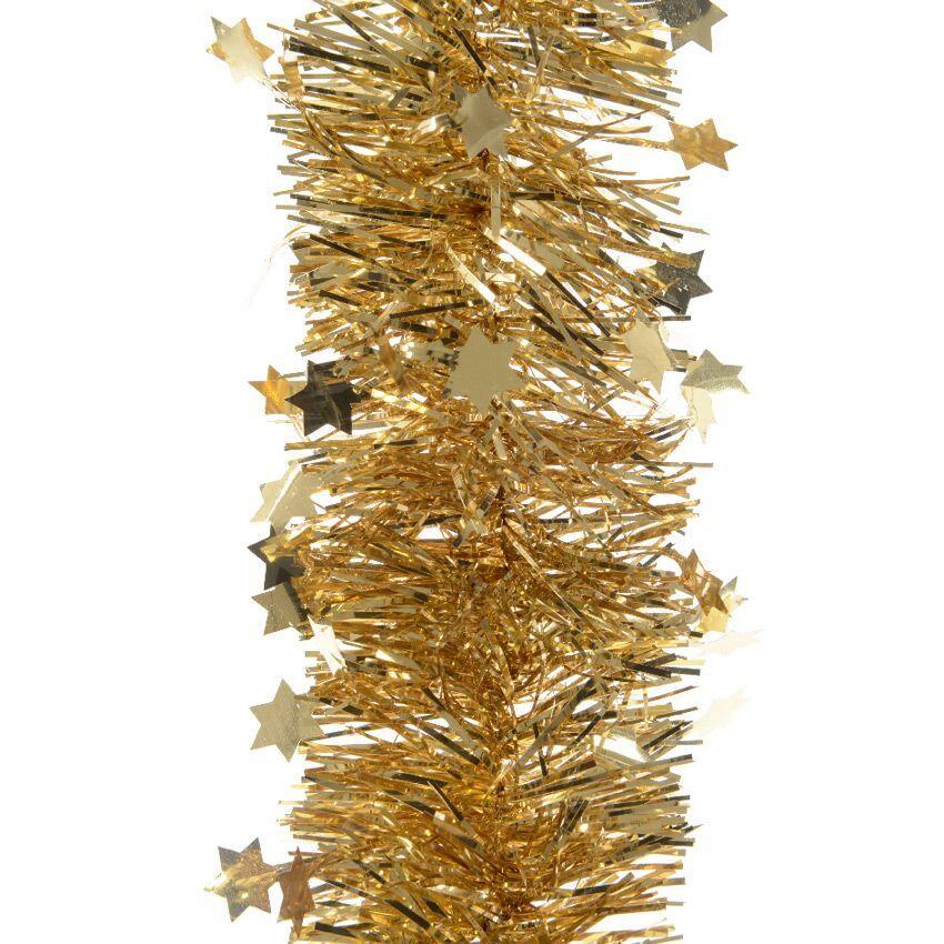 Guirnalda de Navidad (D10 cm) estrellada Alpine Oro 1