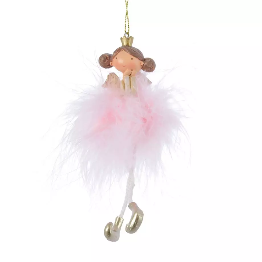 Ange à suspendre Danseuse Rose 1