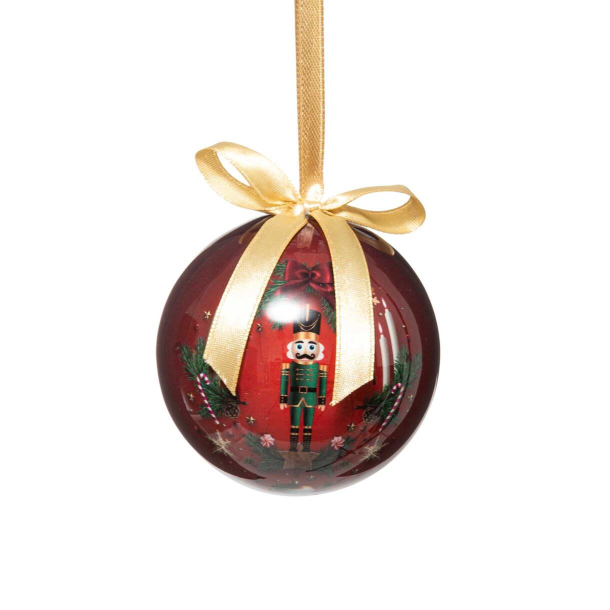 Confezione di 12 palline di Natale (Ø75 mm) Abete Rosso 1