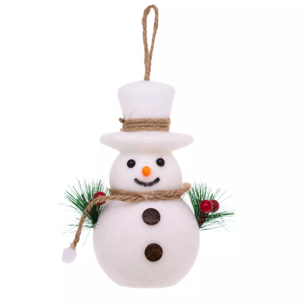 Muñeco de nieve para colgar Bola Blanco 1