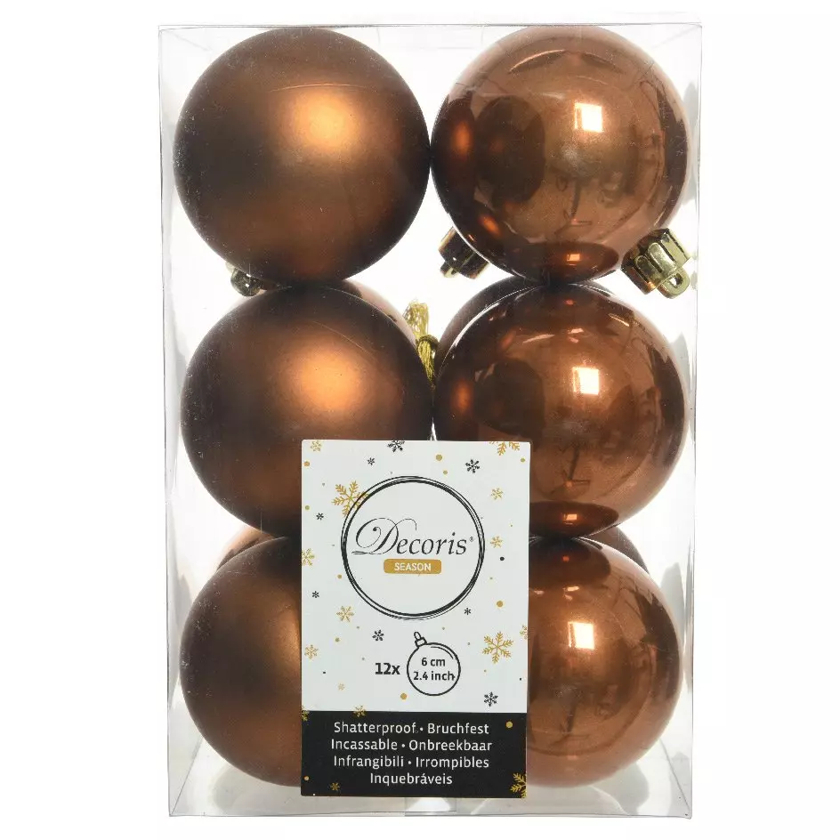 Lot De 12 Boules De Noël En Velours - Déco Sapin, Mur, Fenêtre, Cheminée - Couleurs Assorties Marron, Bleu, Vert, Beige, Bordeaux, Kaki