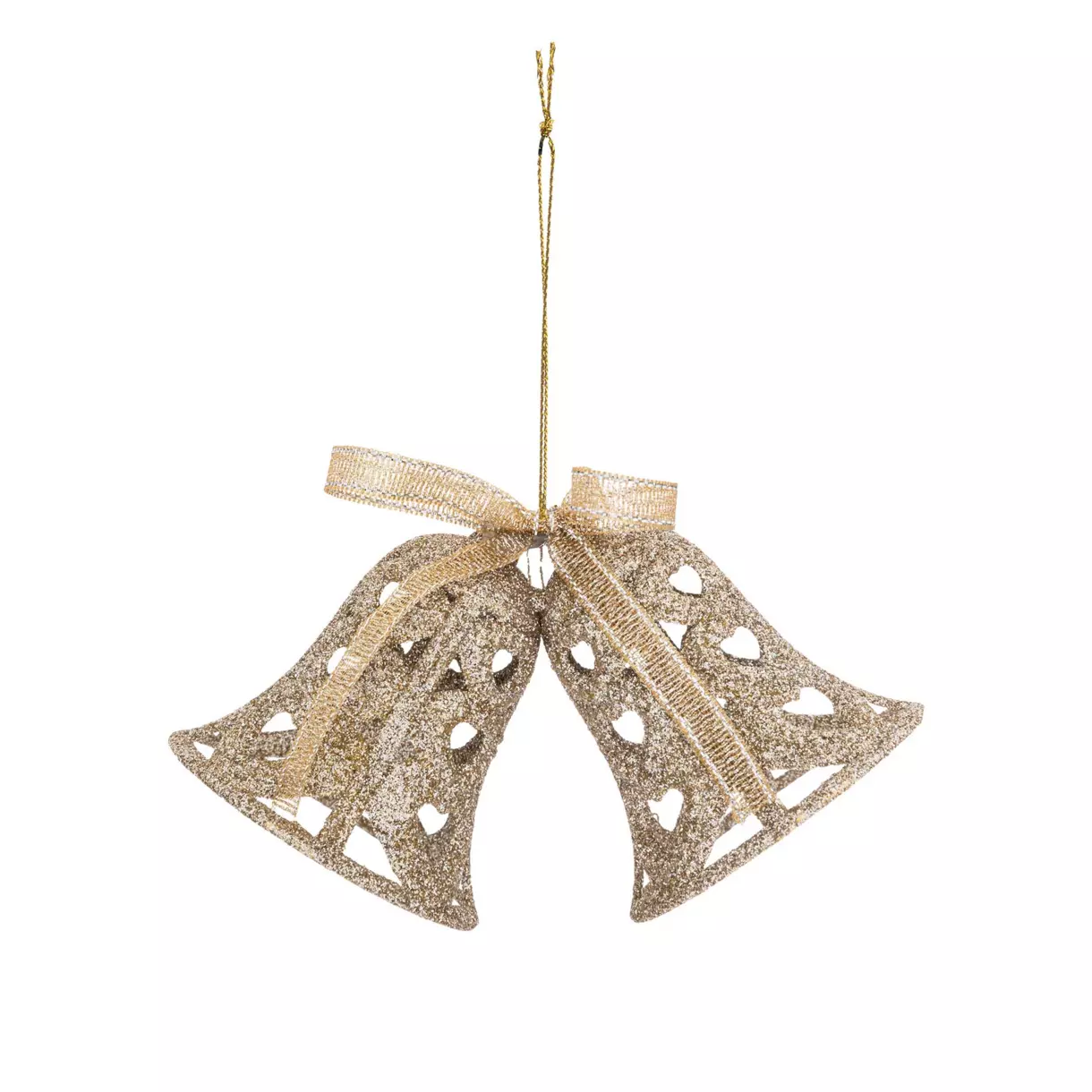 Kerstbel Strik naturelkleur 1