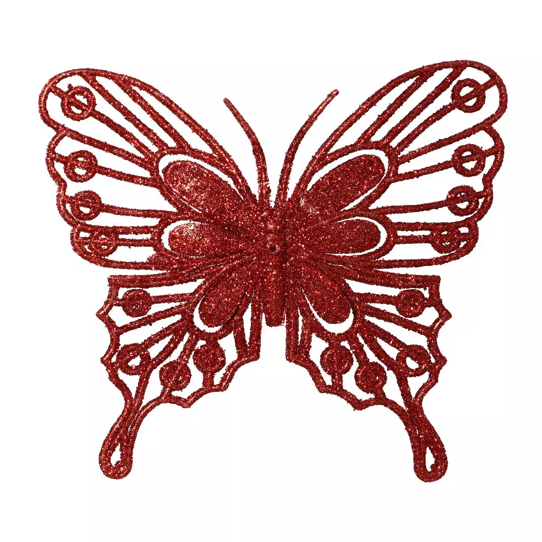 Lote de 2 mariposas Fanny Rojo 1