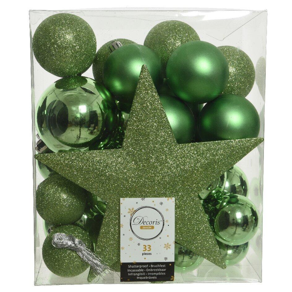 Kit de decoración para árbol de Navidad Novae Verde muérdago 1