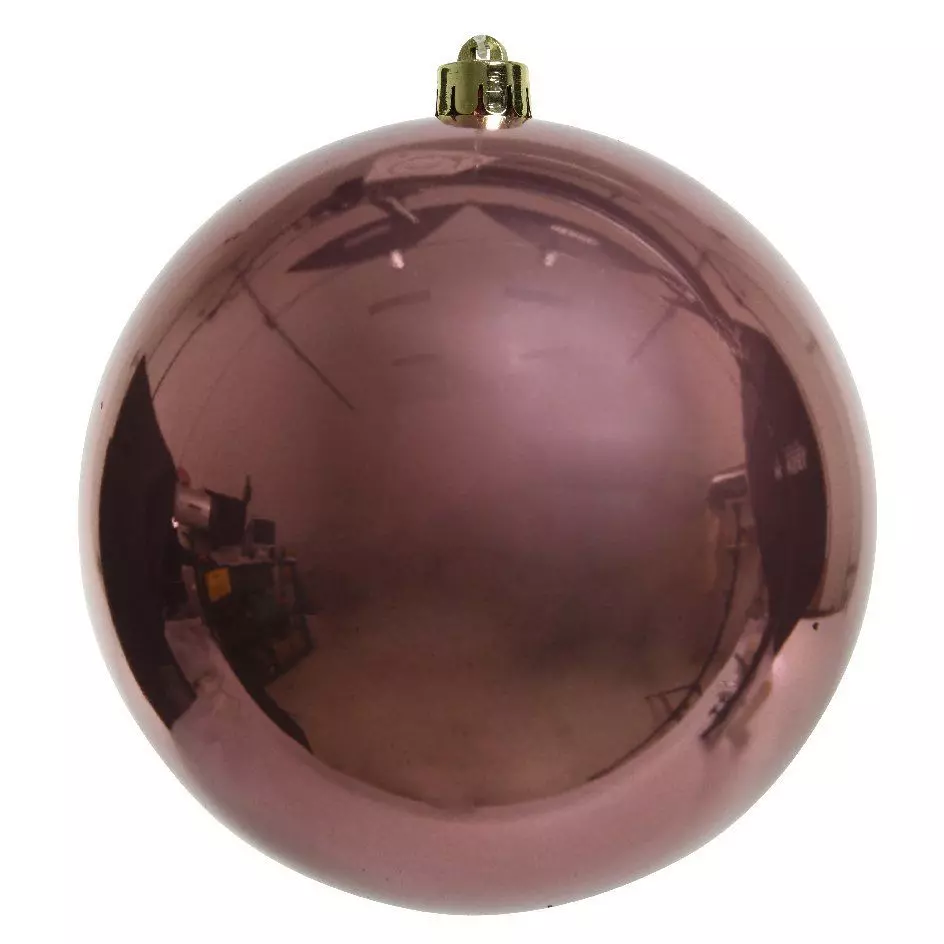 Boule de Noël (D140 mm) Alpine Vieux rose 1