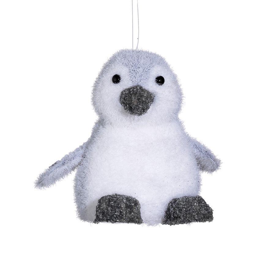 Pingouin de Noël à suspendre Pingou Blanc 1