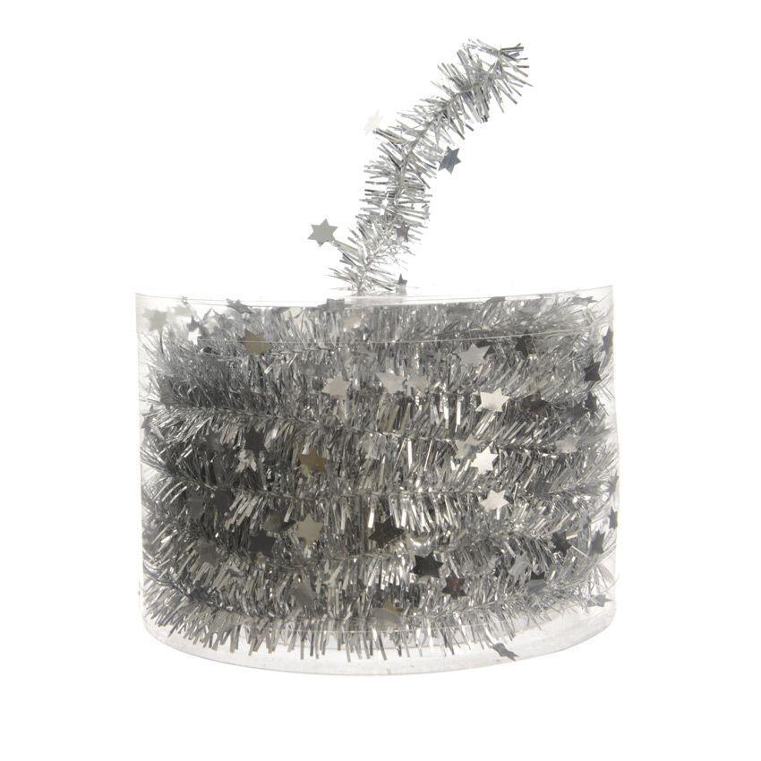 Kerstslinger (D3,50 cm) fijne sterren Alpine zilver 1