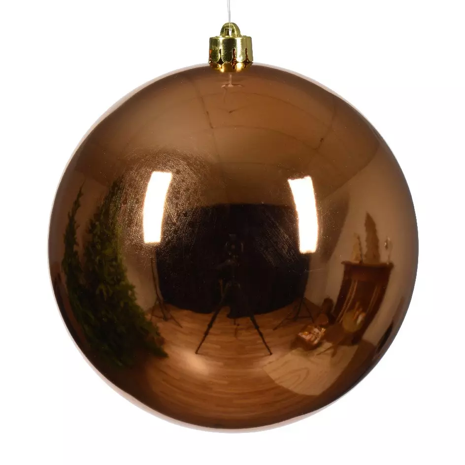 Boule de Noël (D140 mm) Alpine Rouge cuivré 1