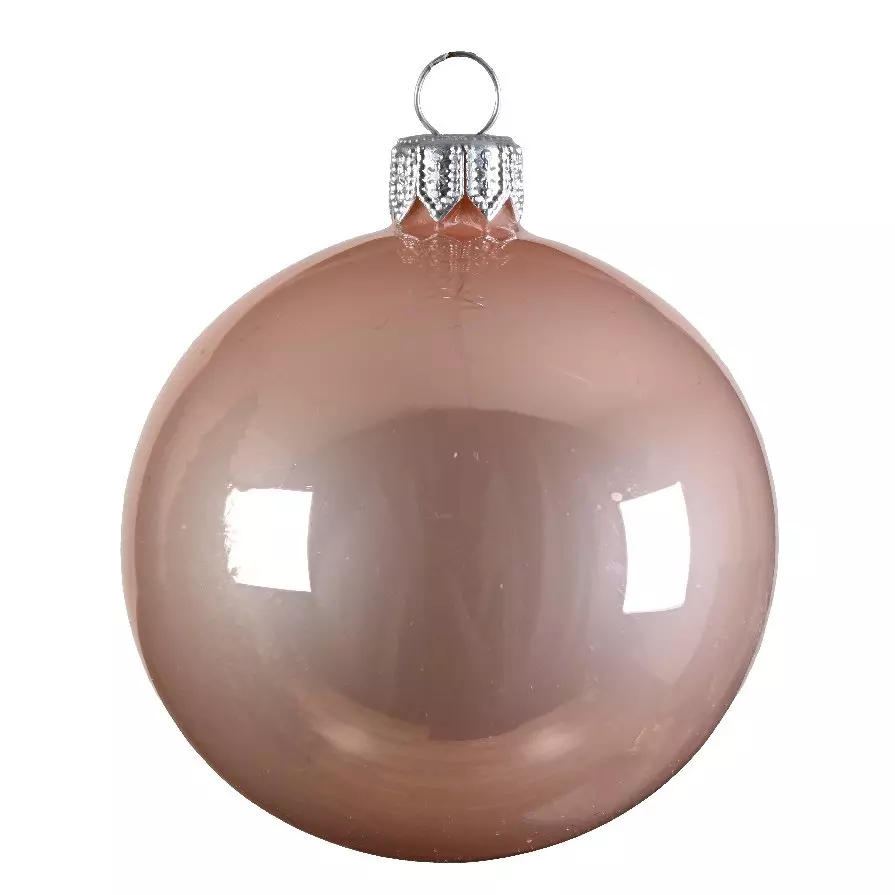 Set van 6 glazen kerstballen (D80 mm) Arctique brillantes   1