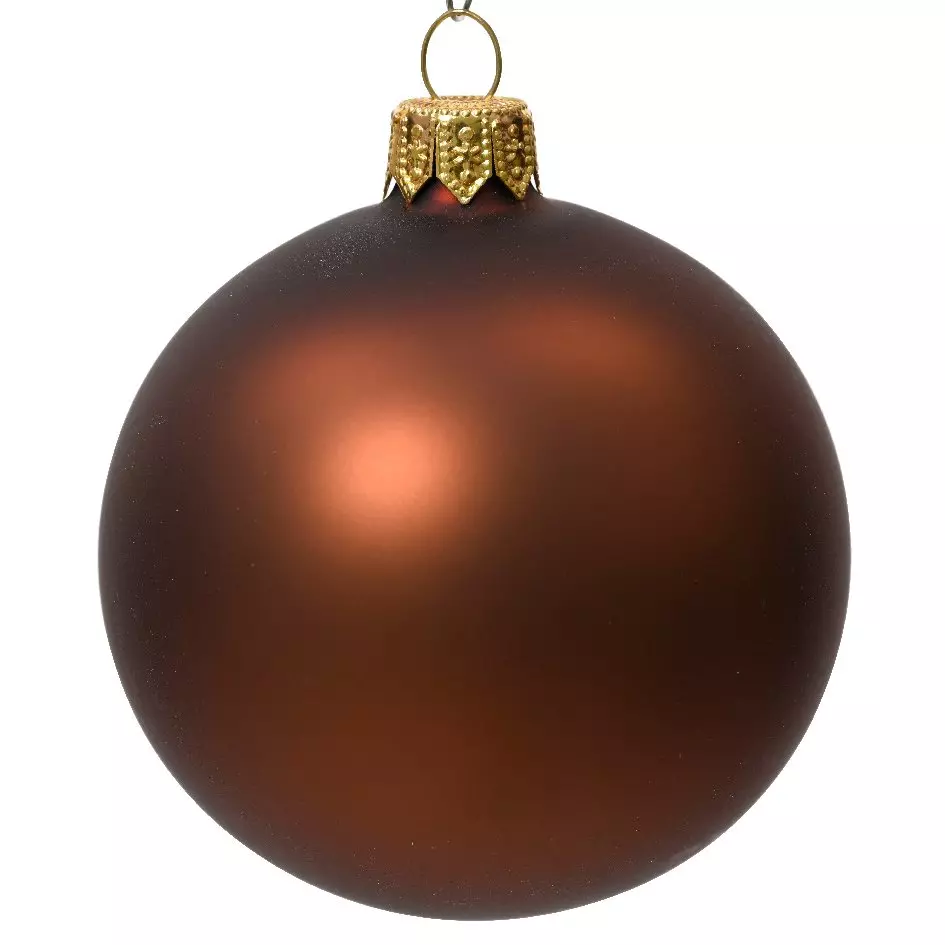 Set van 6 glazen kerstballen (D80 mm) Arctique mates   1
