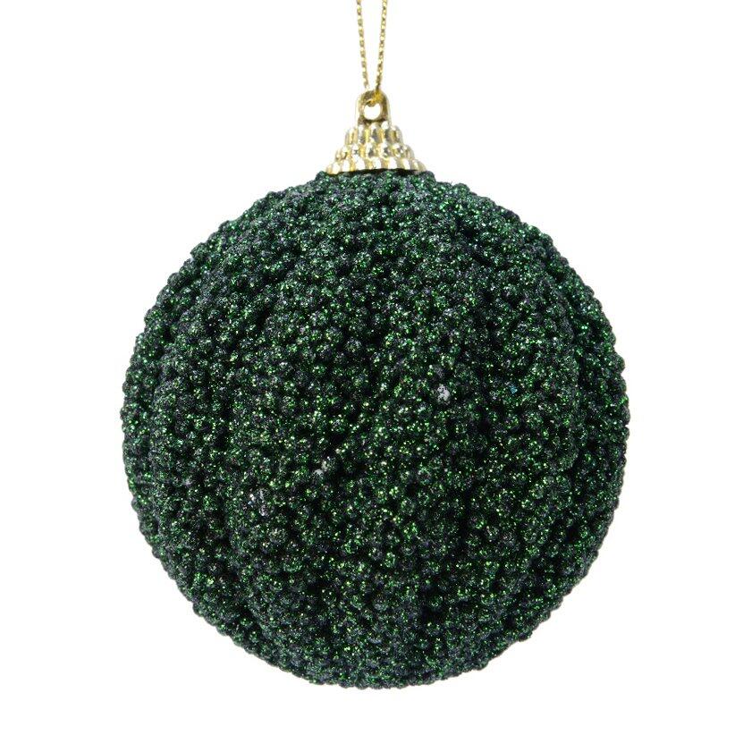 Lote de 12 bolas de Navidad (D80 mm) Frity Verde 1