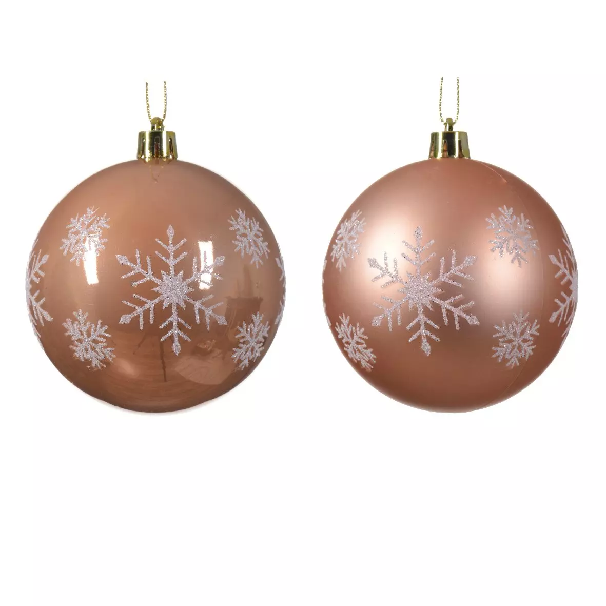 Set van 12 kerstballen (D80 mm) Snow  1