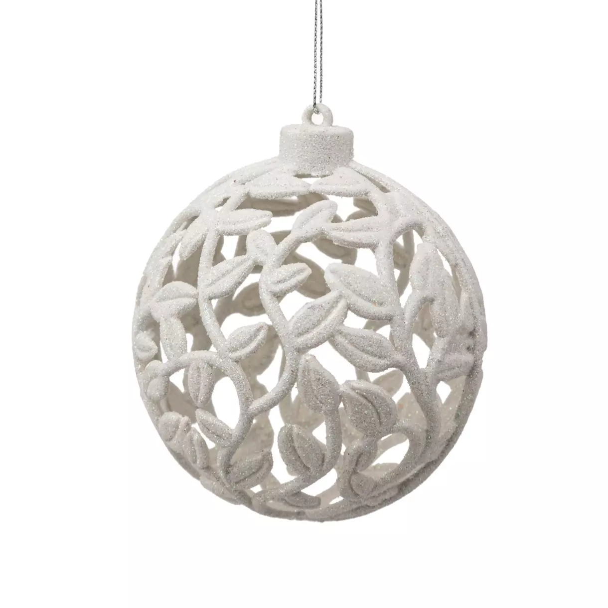 Bola de Navidad (D100 mm) Feuillage découpé Blanco 1