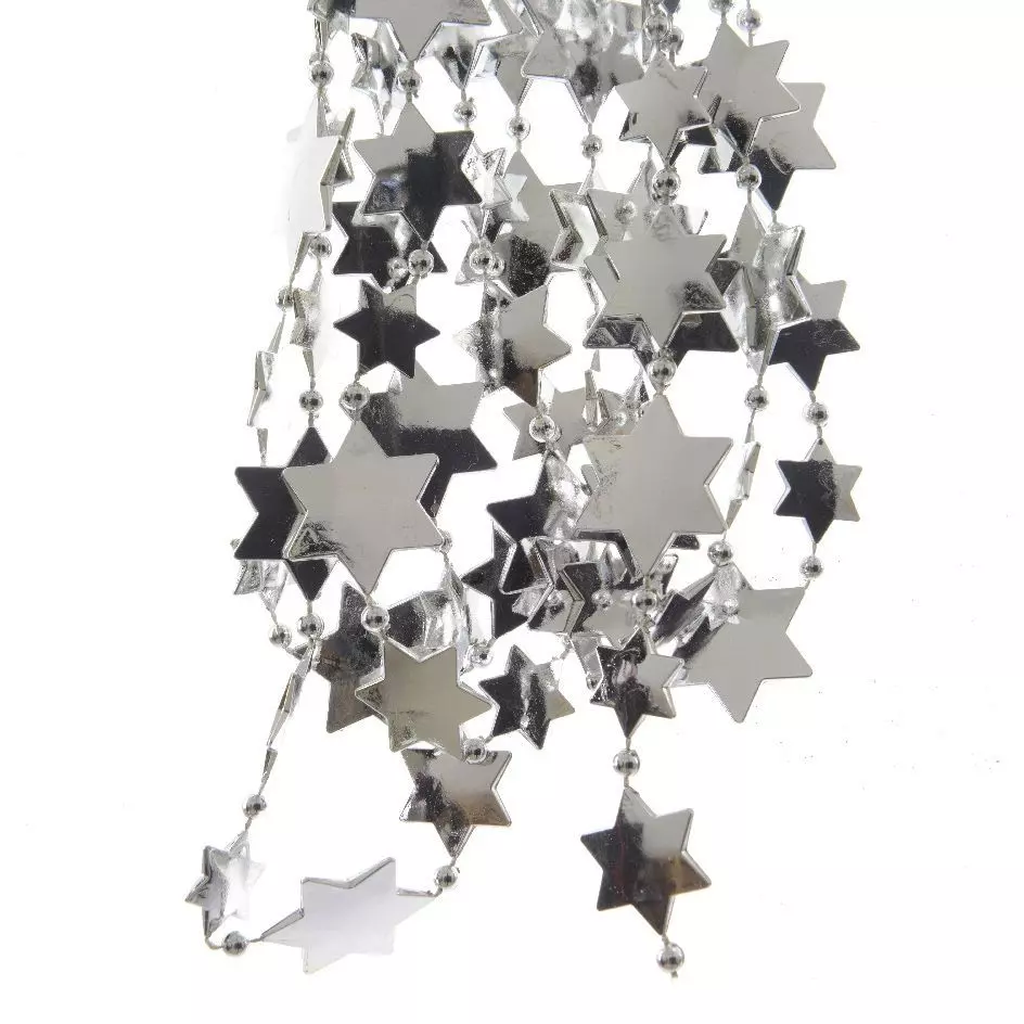 Guirlande de Noël étoile/perle Alpine Argent 1