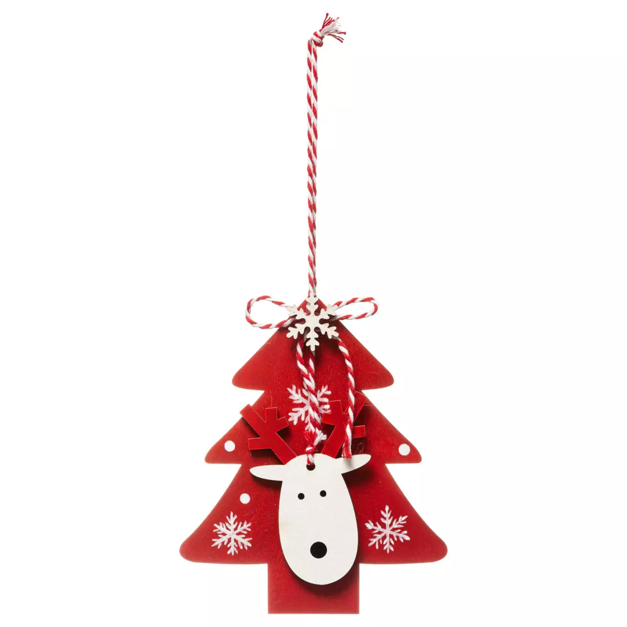 Adorno navideño para colgar Reno Rojo 1