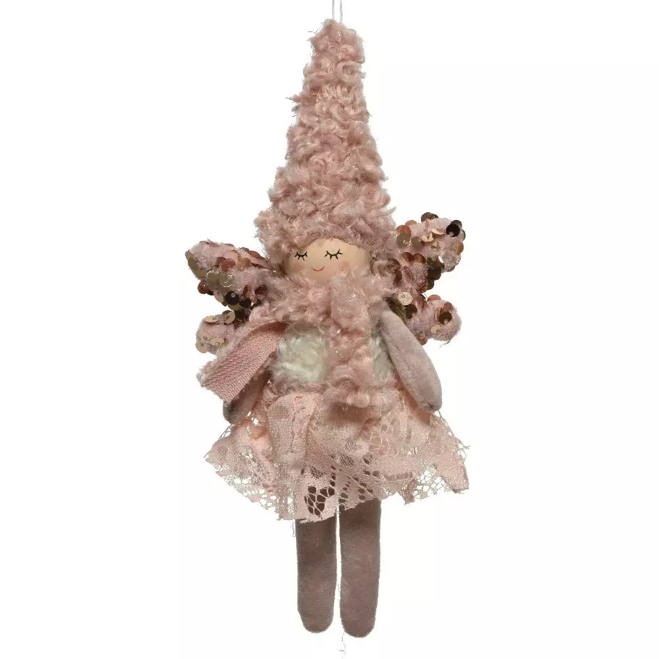 Ovejita de Navidad para colgar Rosa 1
