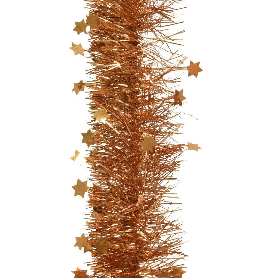 Girlande (D10 cm) mit Sternen Alpine Bernsteinfarben 1