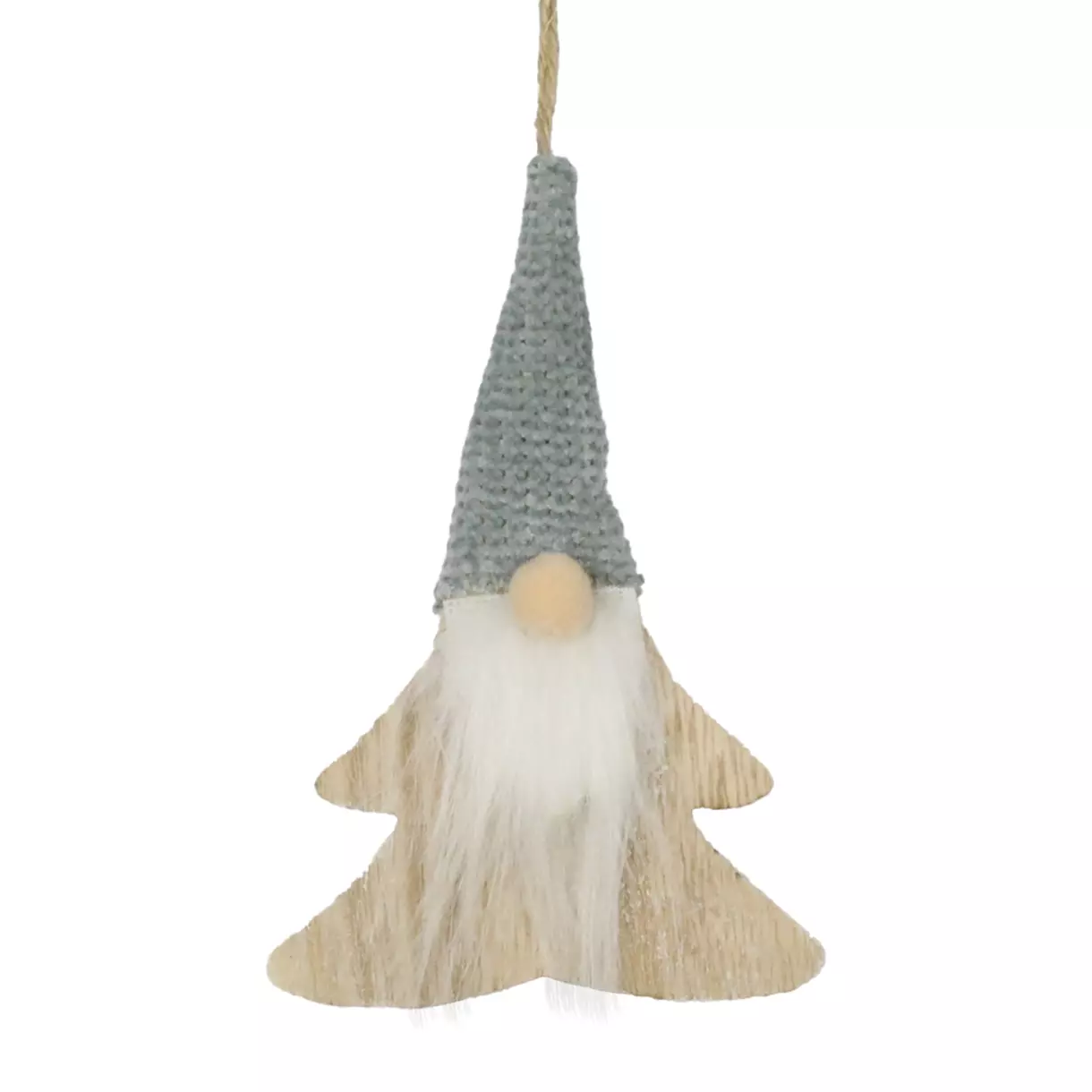 Lutin Enzo en madera de Navidad para colgar Natural 1